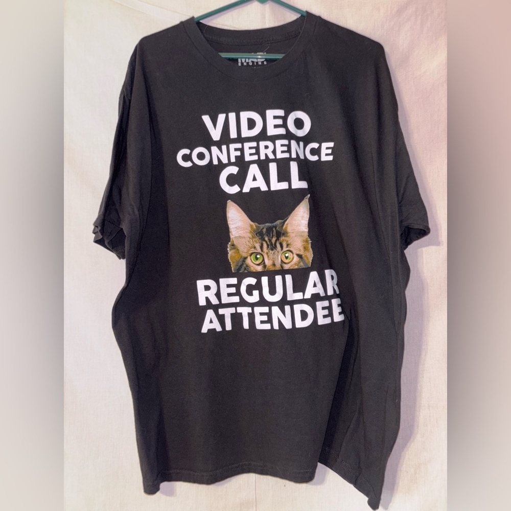 MAD Engine Black Cat Video Conference T-Shirt